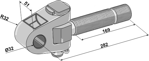 IHOF Gelenkkopf M36x4