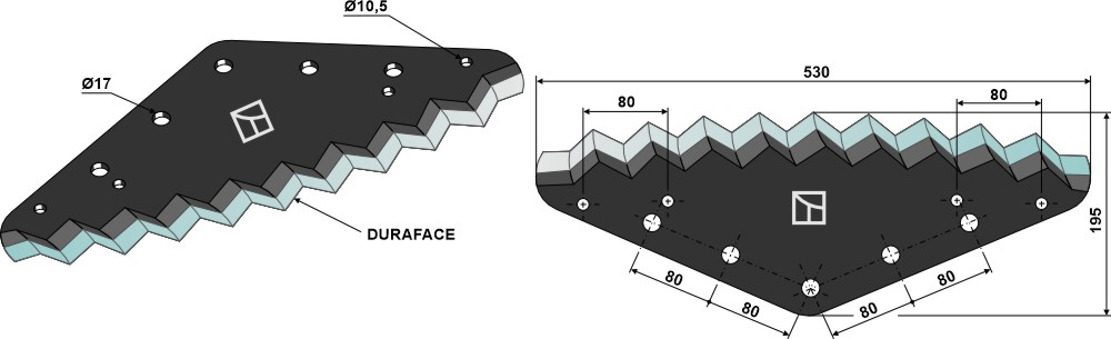 IHOF Futtermischwagenmesser - DURAFACE