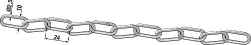 IHOF Sicherungskette, galvanisch verzinkt