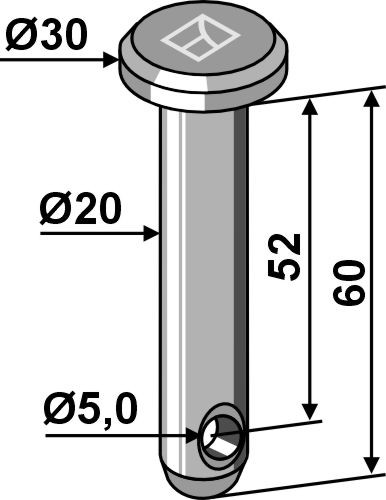 IHOF Splintbolzen Ø20x60