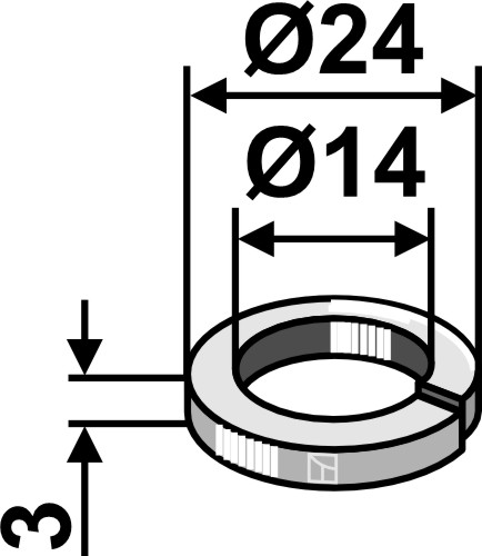 IHOF Federring Ø24x3xØ14
