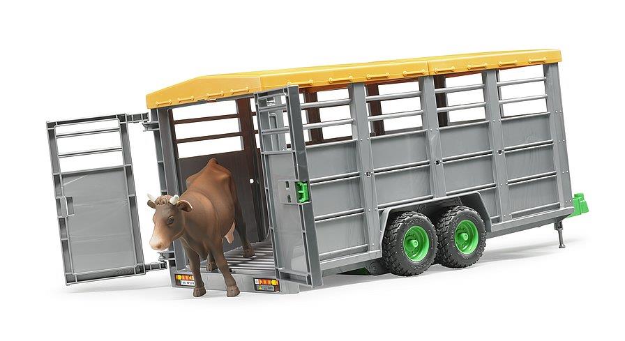 BRUDER VIEHTRANSPORTANHÄNGER + 1 KUH JOSKIN BRUDER VIEHTRANSPORTANHÄNGER + 1 KUH JOSKIN
