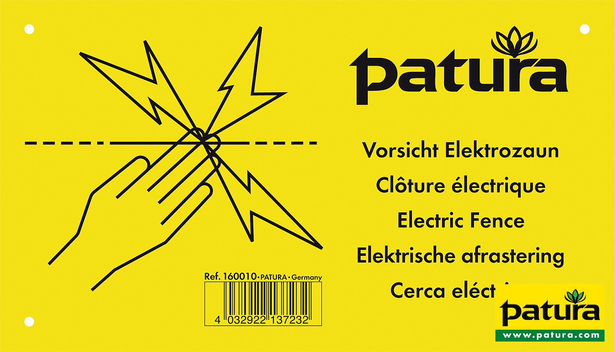 WARNSCHILD, VORSICHT ELEKTROZAUN, KUNSTS