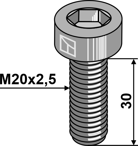 IHOF Innensechskantschraube - M20x2,5 - 10.9