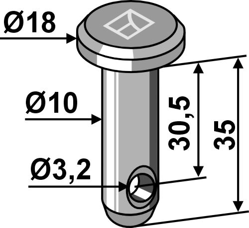 IHOF Splintbolzen Ø10x35