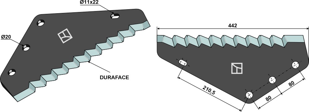 IHOF Futtermischwagenmesser - DURAFACE