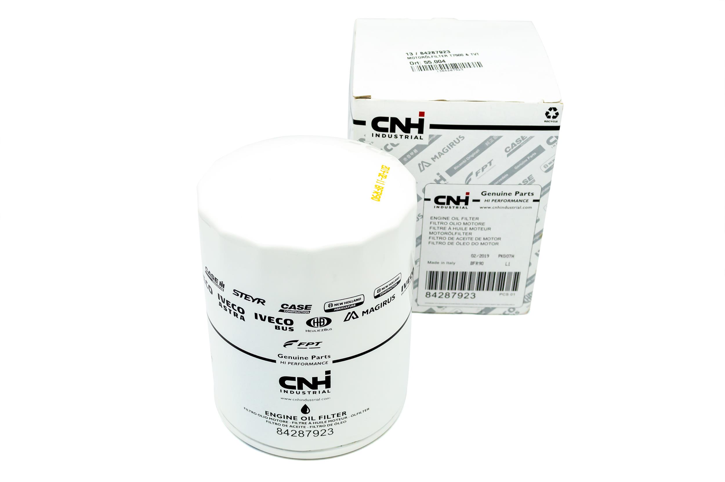 Motorölfilter für New Holland Traktoren, Radlader/Lader und Mähdrescher sowie FORD Traktoren, Mähdrescher, Radlader/Lader, Ballenpressen und Baggerlader sowie FIAT Traktoren, Mähdrescher und Radlader/Lader sowie Laverda Mähdrescher sowie diverse andere