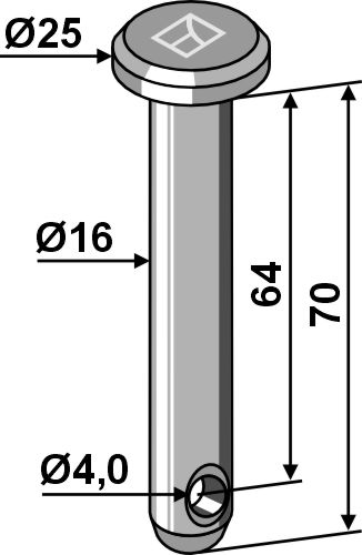 IHOF Splintbolzen Ø16x70