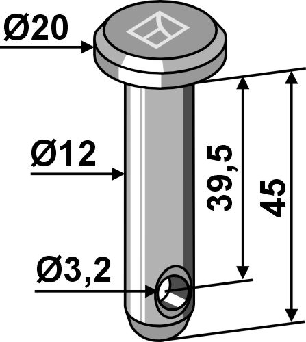 IHOF Splintbolzen Ø12x45