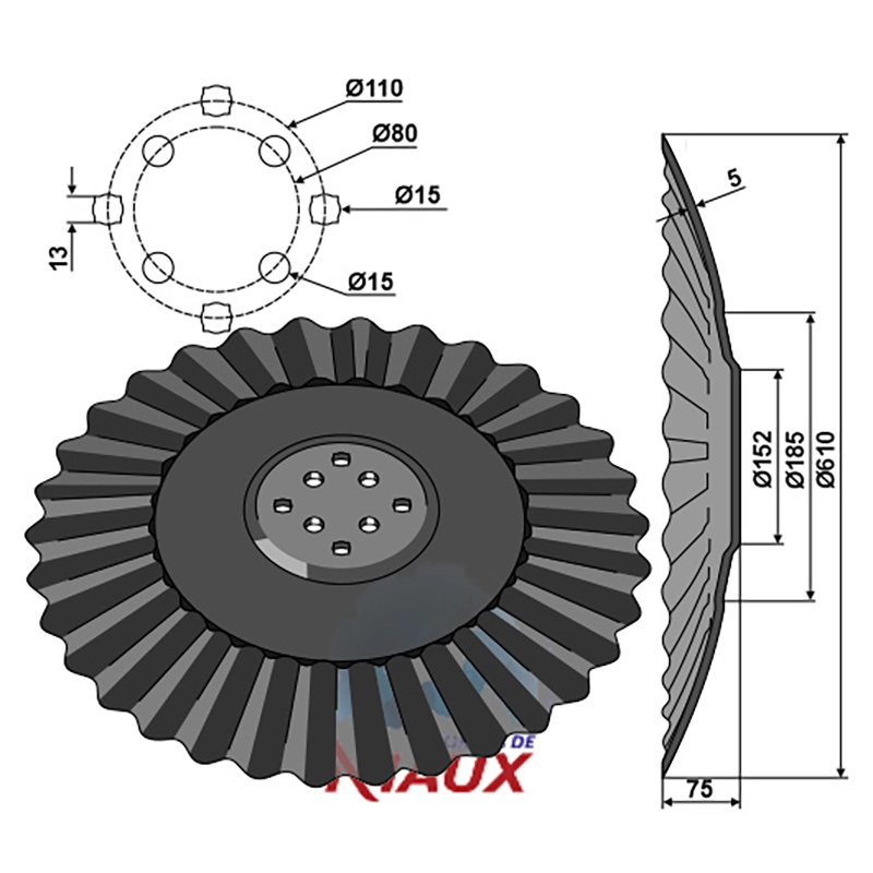 Landwirtschaft Bodenbearbeitung Scheibeneggen Scheibe gewellt Agrisem