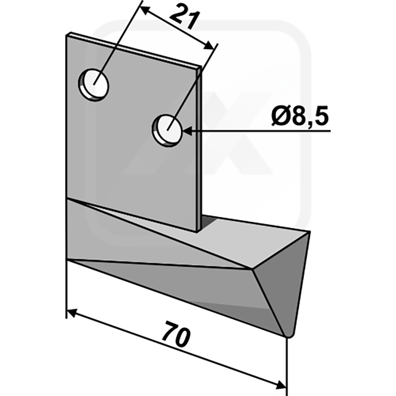 Landwirtschaft Bodenbearbeitung Grubber Schare & Leitbleche Gülle-Schar 