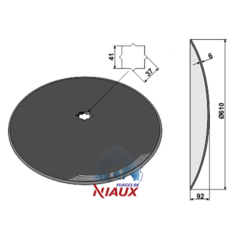 Landwirtschaft Bodenbearbeitung Scheibeneggen Scheibe glatt Niaux