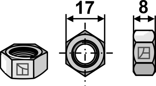 IHOF Mutter M10x1,5 verzinkt