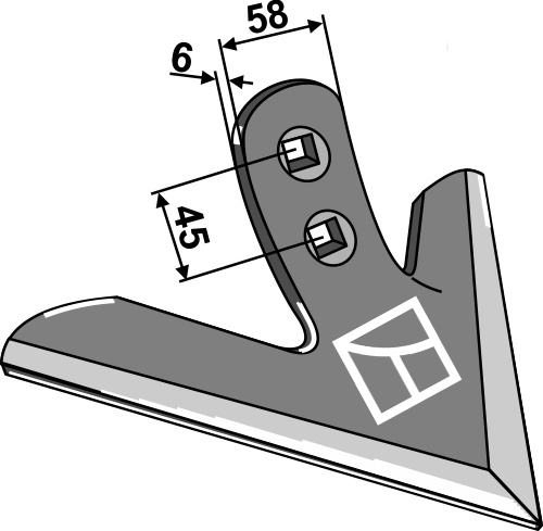 IHOF Gänsefußschar 300mm