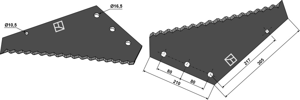 IHOF Futtermischwagenmesser - Hartmetall beschichtet