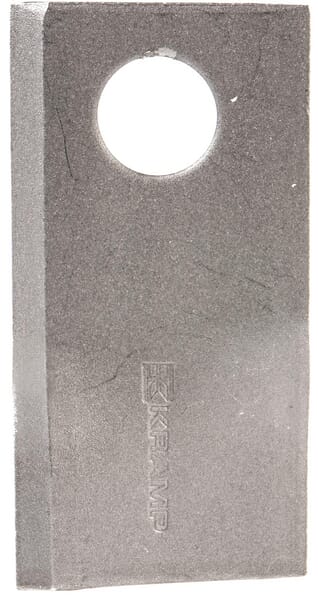 Kramp Mähmesser links 94x48x3 mm, Bohrung Ø 19 mm, geeignet für Claas, 25er-Packung 0001043390KR