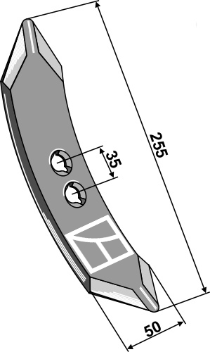 IHOF Grubberschar Huard 255mm