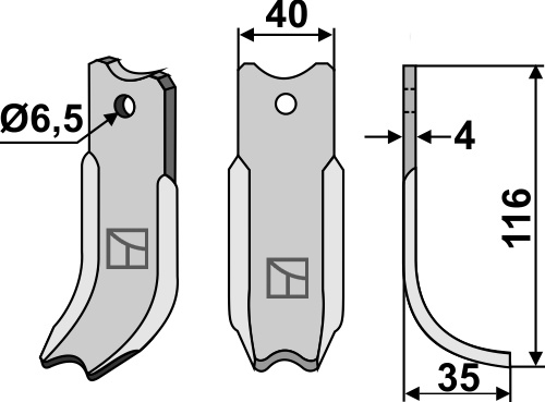 IHOF Hackmesser 116x40mm