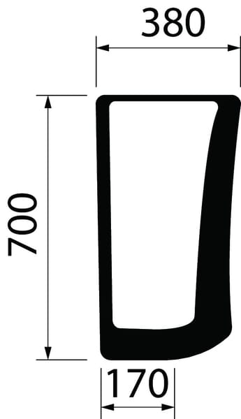 Frontscheibe unten CNH (84218211) von Case IH
