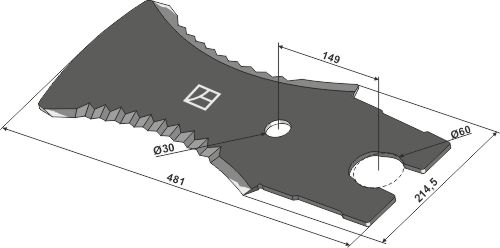 IHOF Ladewagenmesser 481mm