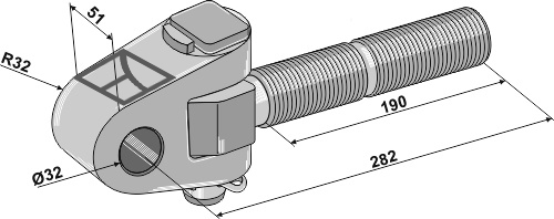 IHOF Gelenkkopf M36x3
