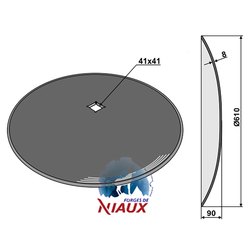 Landwirtschaft Bodenbearbeitung Scheibeneggen Scheibe glatt Niaux