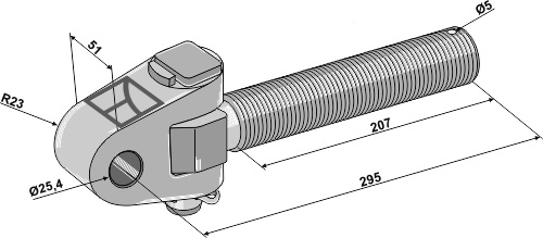 IHOF Gelenkkopf M36x3