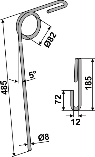 IHOF Striegelzinken Ø5mm