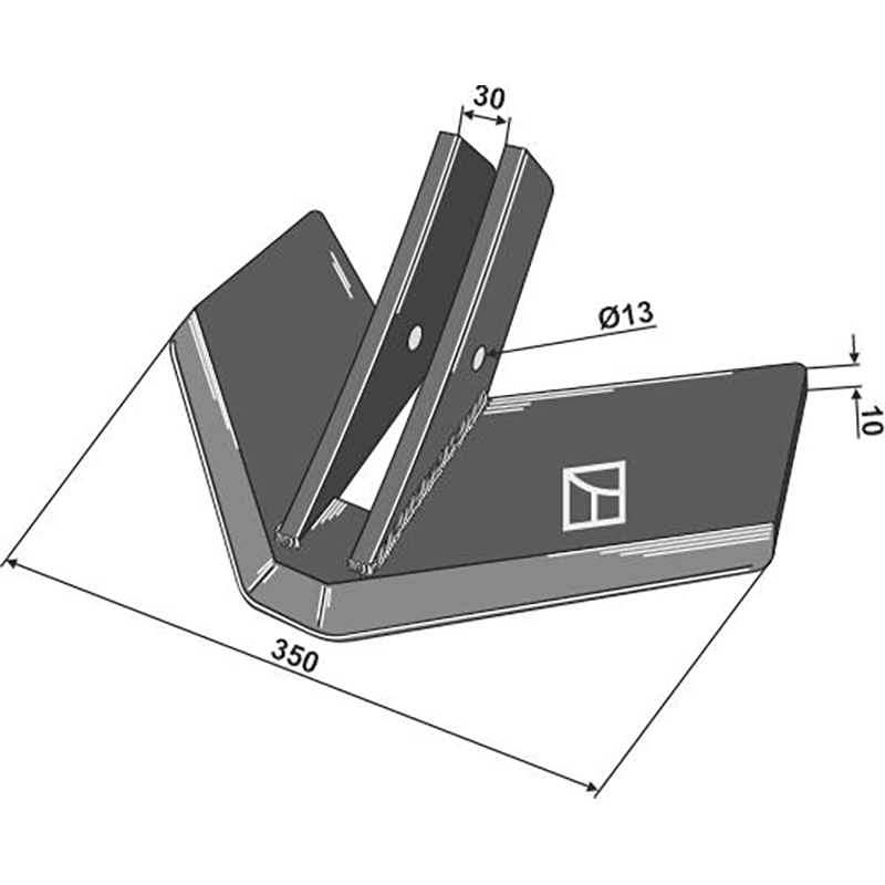 Landwirtschaft Bodenbearbeitung Grubber Schare & Leitbleche Flügelschar Köckerling Topmix