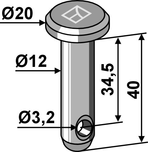 IHOF Splintbolzen Ø12x40