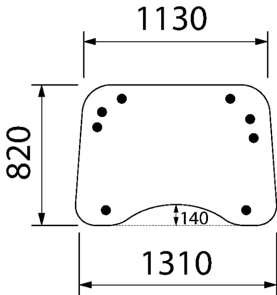 Frontscheibe oben (82032042) von Case IH