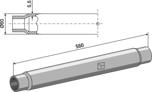 IHOF Spannhülse 580mm