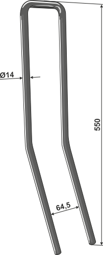 IHOF Striegelzinken Ø14mm