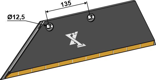 IHOF Schar-Hinterteil 15x150 SB45D L - links - Hartmetall