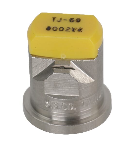 TJ608002VS Doppelflachstrahldüse TJ 80° gelb V2A Doppelflachstrahldüse TJ 80° gelb V2A TJ608002VS