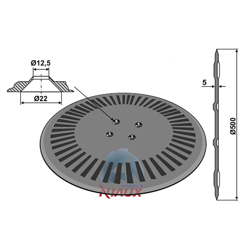 Landwirtschaft Bodenbearbeitung Scheibeneggen Sechscheibe glatt Niaux|Kverneland