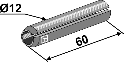IHOF Spannstift - Ø12x60