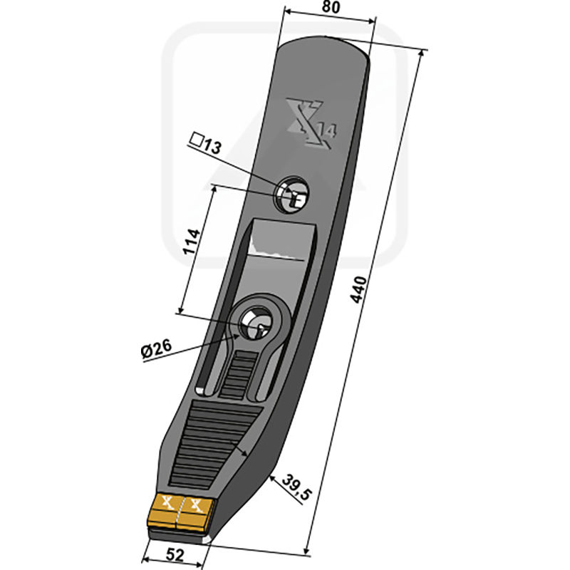 Landwirtschaft Bodenbearbeitung Grubber Schare & Leitbleche Scharspitze - Hartmetall Köckerling Topmix|Köckerling