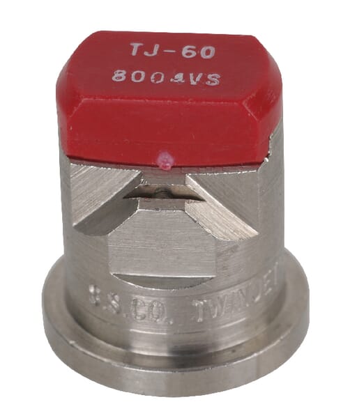 Doppelflachstrahldüse TJ 80° rot V2A TJ608004VS