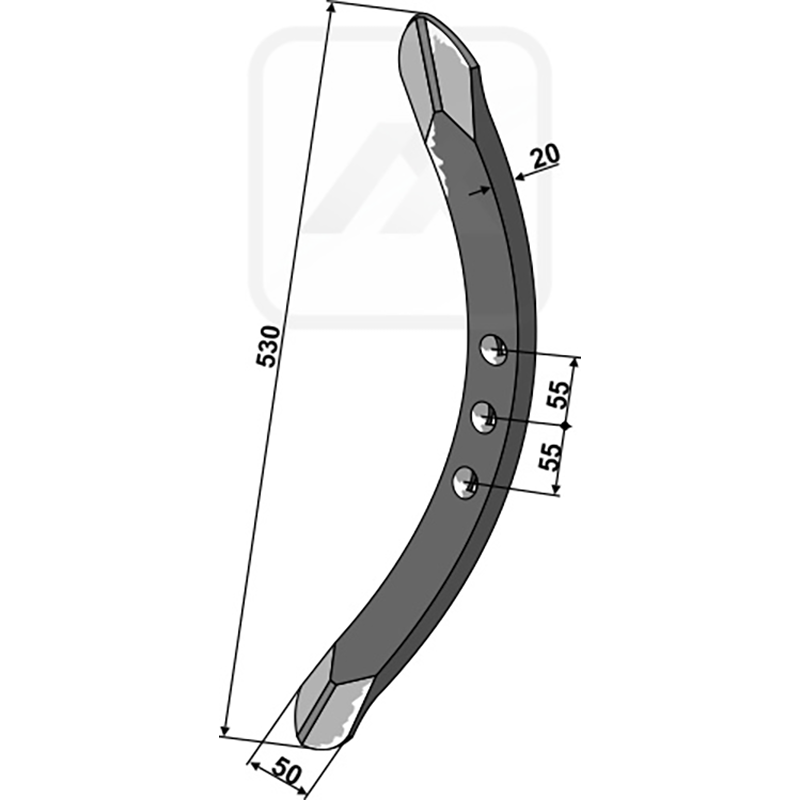 Landwirtschaft Bodenbearbeitung Grubber Schare & Leitbleche Vorschar - 530 Väderstad