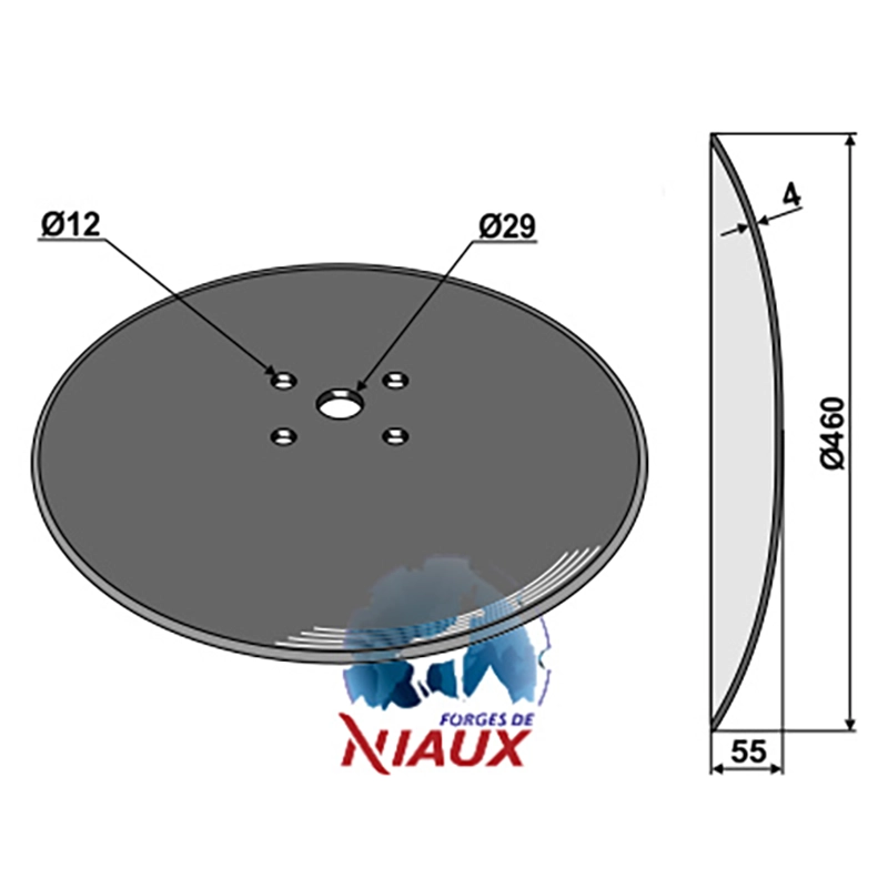 Landwirtschaft Bodenbearbeitung Scheibeneggen Scheibe glatt Niaux