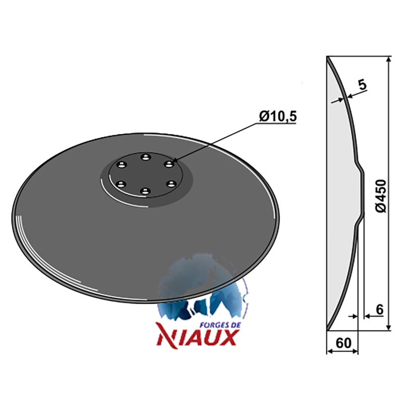 Landwirtschaft Bodenbearbeitung Scheibeneggen Hohlscheibe ''Smaragd'' glatt Lemken