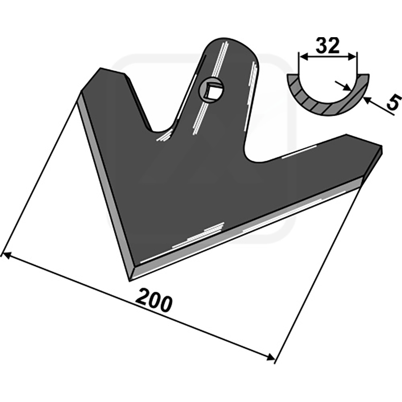 Landwirtschaft Bodenbearbeitung Grubber Schare & Leitbleche Hackschar Hatzenbichler
