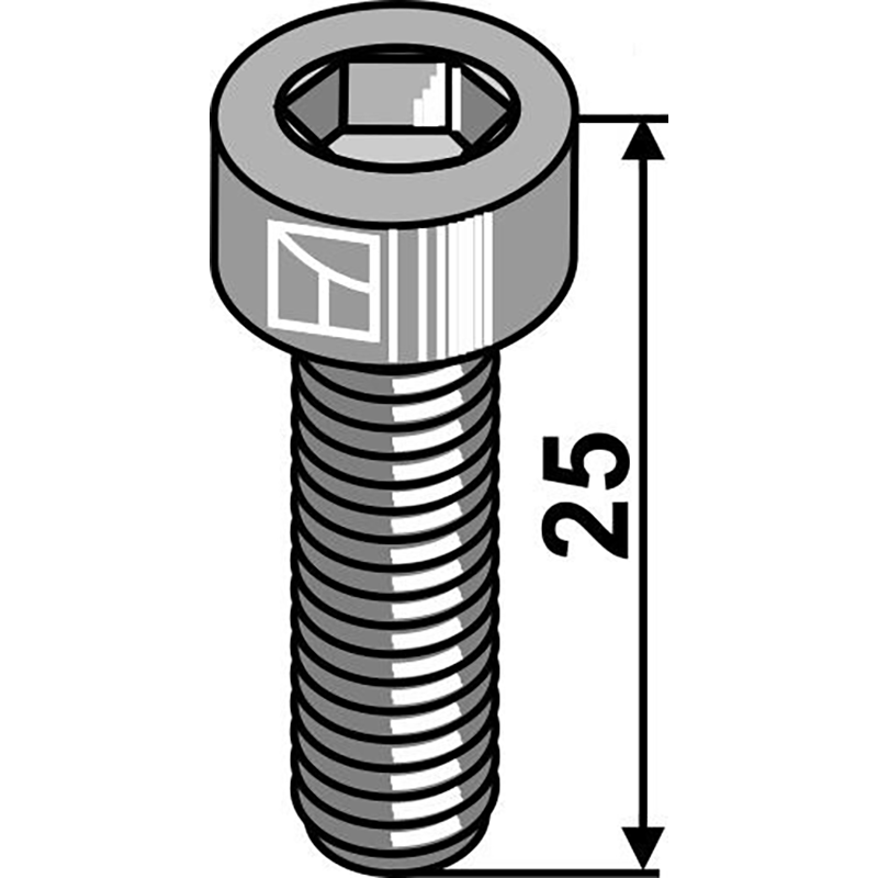 Landwirtschaft Bodenbearbeitung Grubber Schare & Leitbleche Innensechskantschraube