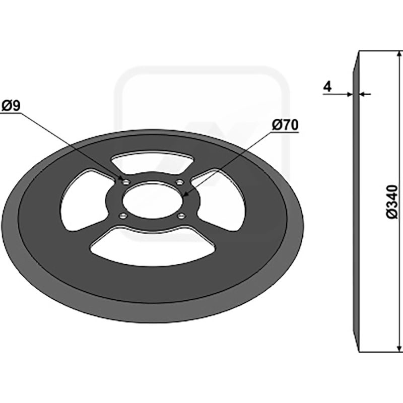 Landwirtschaft Bodenbearbeitung Scheibeneggen Sechscheibe glatt Samson|Niaux
