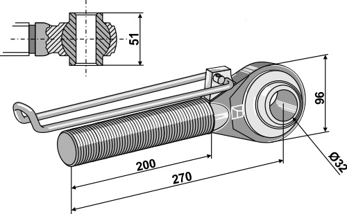 IHOF Spindel M42x3 - 200