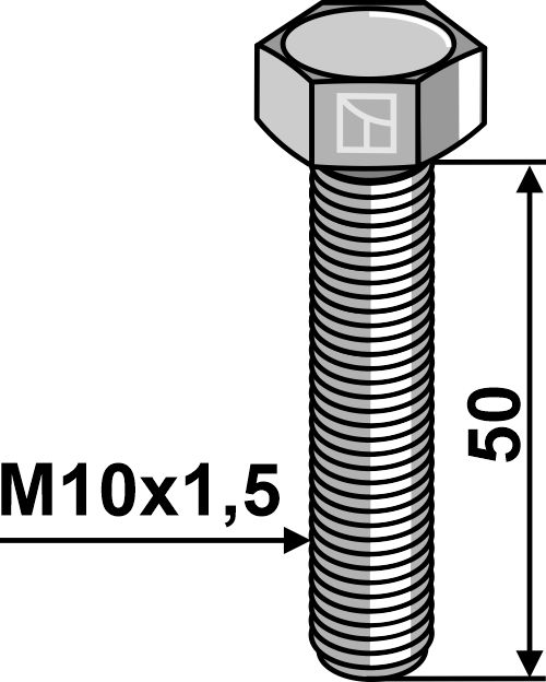 IHOF Sechskantschraube M10x1,5x50 ohne Mutter