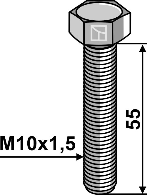IHOF Sechskantschraube M10x1,5x55 ohne Mutter