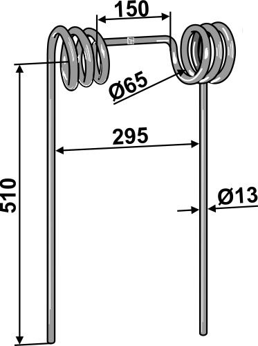 IHOF Strohstriegelzinken Ø13mm
