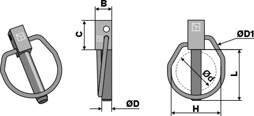 IHOF Klappsplint Ø9,5x45